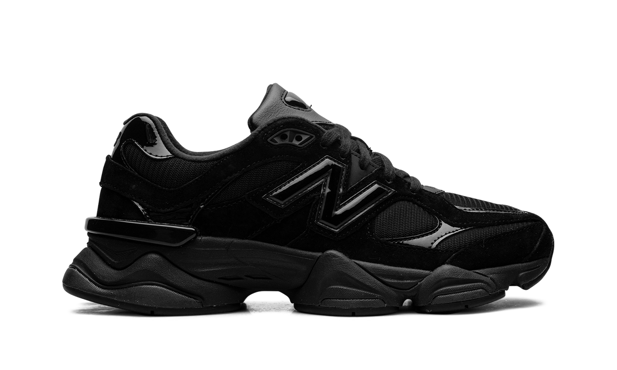 New Balance 9060 "Triple Black Patent" Sneakers