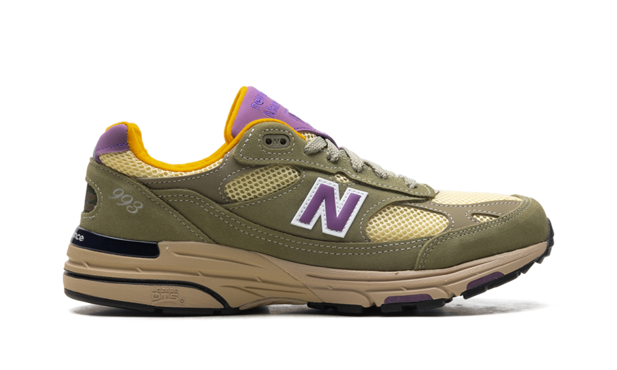 New Balance 993 Made in USA "Olive Leaf/Maize" Sneakers