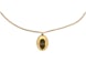 Alexander McQueen Faceted Pendant Necklace Gold
