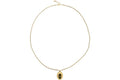 Alexander McQueen Faceted Pendant Necklace Gold
