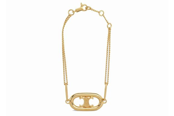 Celine Triomphe Brass with Gold Finish Bracelet Gold