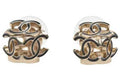 Chanel CC Logo Cube Earrings Gold/Black (AB9512)