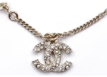 Chanel Classic CC Crystal Pearl Bracelet Gold