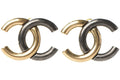 Chanel Metal CC Earrings Gold/Silver