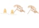 Chanel Resin Pearl CC Earrings Gold