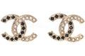 Chanel Resin Pearl CC Earrings Gold