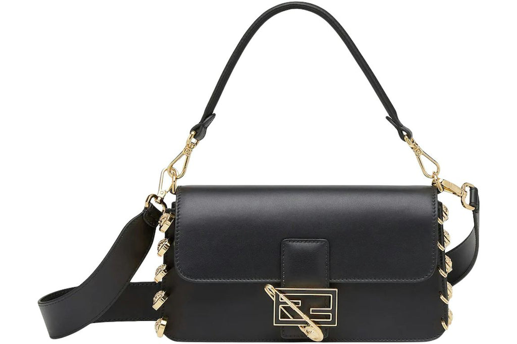 Fendi Fendace Baguette Brooch Black