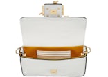 Fendi Fendace Brooch Mini Baguette White