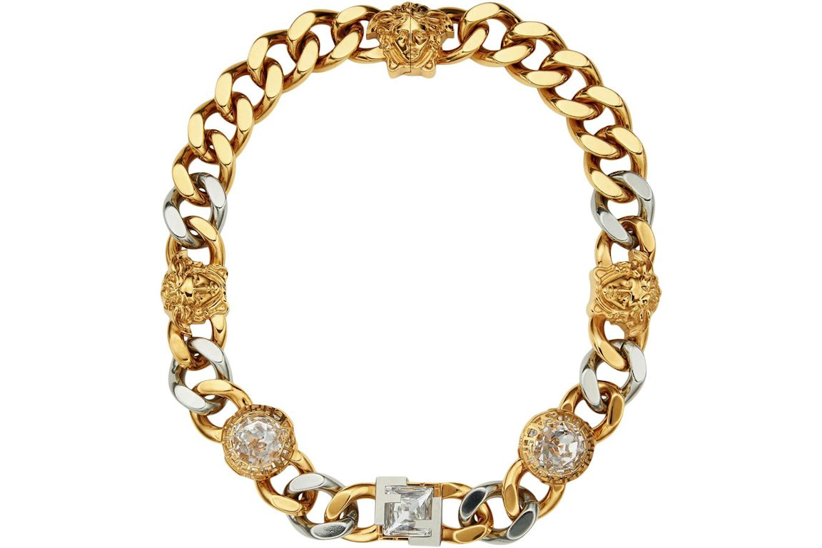 Fendi Fendace Chain Necklace Brass/Versace Gold