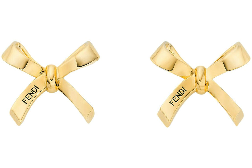 Fendi by Marc Jacobs Fendi Bow-Shaped Earrings Gold-Colored Earrings