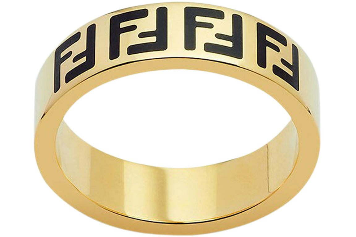 Fendi by Marc Jacobs Forever Fendi Wide Band Ring Gold-Colored Ring