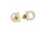 Ferragamo Crystal-Embellished Mini Bijoux Earrings Yellow