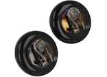 Ferragamo Medium Sculptural Clip on Earrings Black