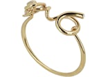 Ferragamo Gold Ferragamo Sculptural Bangle