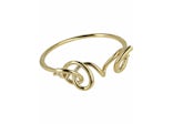 Ferragamo Gold Ferragamo Sculptural Bangle