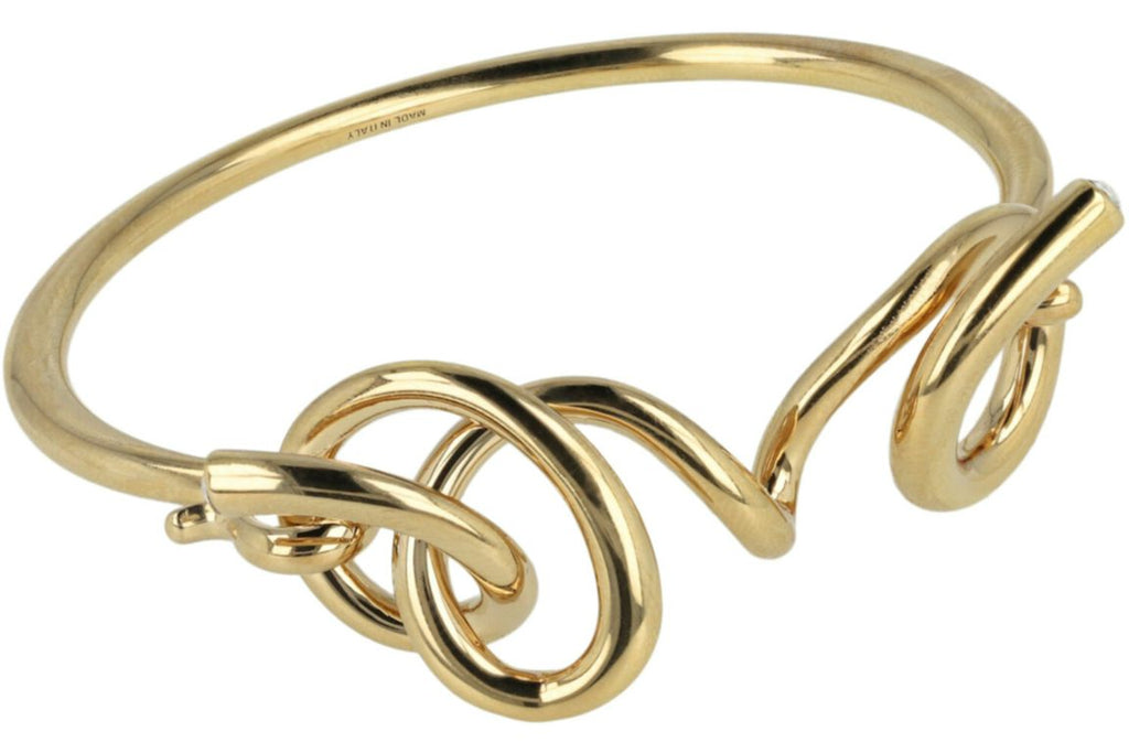 Ferragamo Gold Ferragamo Sculptural Bangle