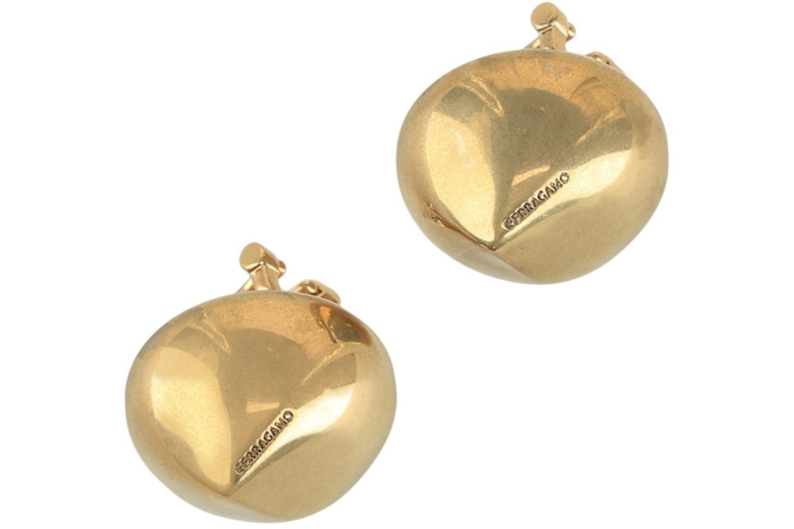 Ferragamo Small Sculptural Clip on Earrings Multi