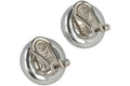 Ferragamo Silver Ferragamo Small Sculptural Clip on Earrings Silver