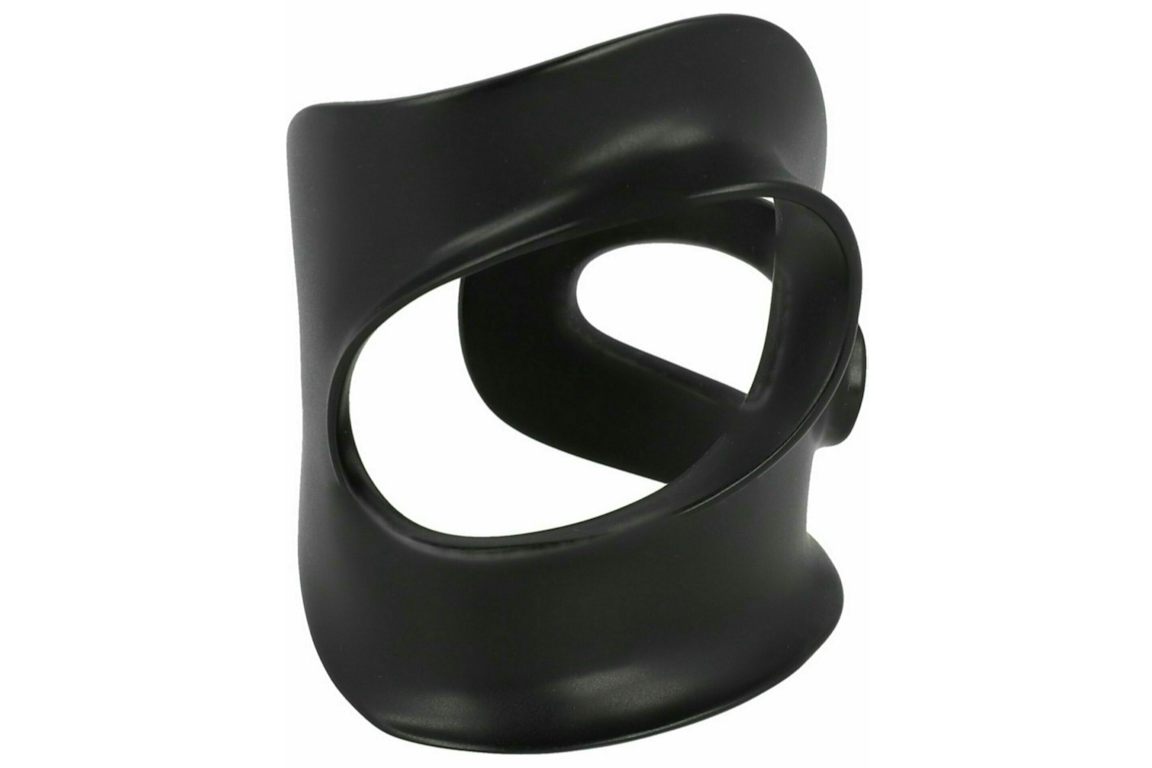 Ferragamo Small Sculptural Cutout Bracelet Black