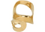 Ferragamo Small Sculptural Cutout Bracelet Gold