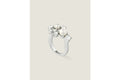 Givenchy Crystal Pearl Mixed Silvery Ring Brass
