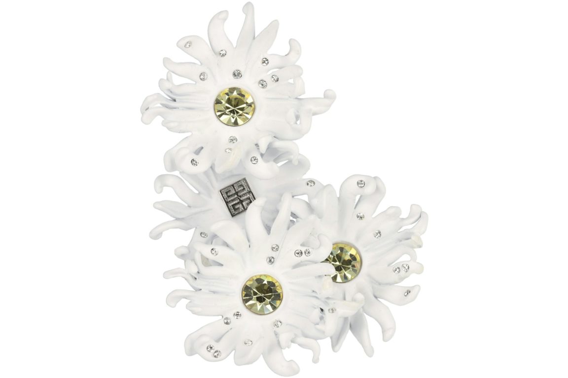 Givenchy Daisy Pendant Ear Craler White