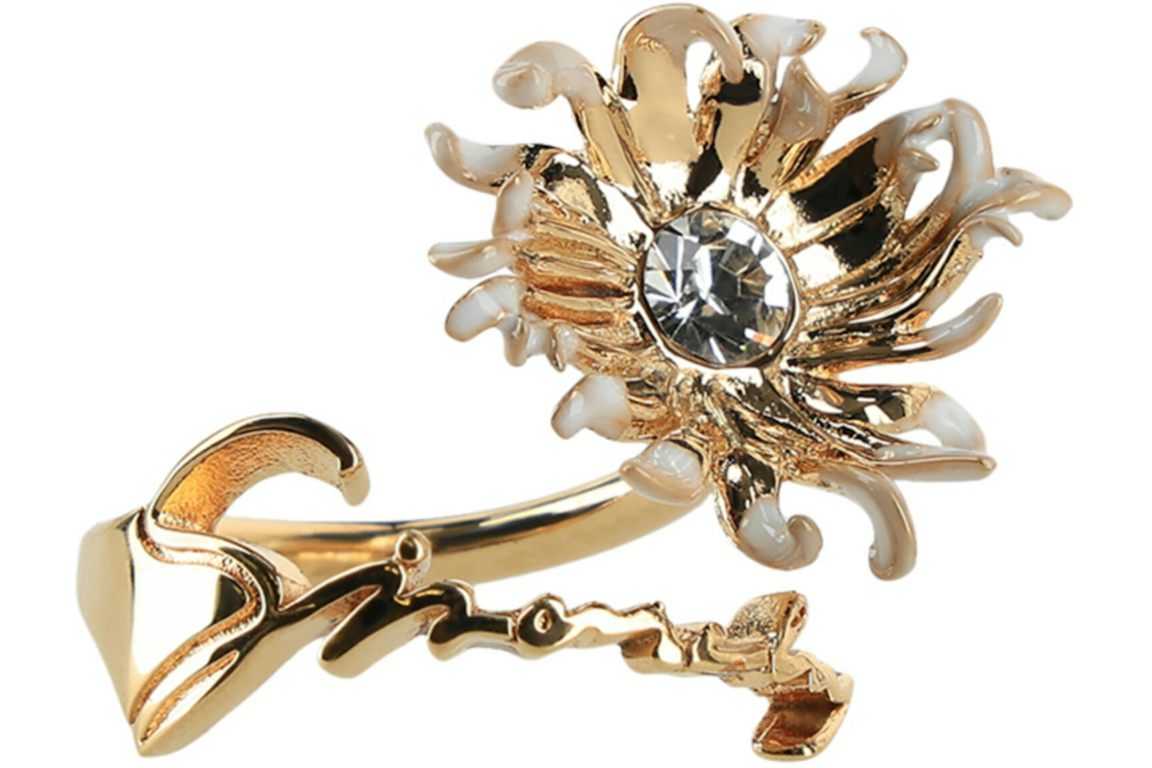 Givenchy Givenchy Daisy Ring Gold White