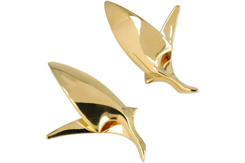 Givenchy Sho Bird Earrings Gold