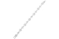 Givenchy Silver Flex Crystal Line Bracelet Silver/Crystal