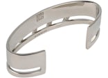 Givenchy Stitch Hand Bracelet In Metal With Crystals Silver