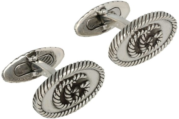 Gucci Double G Cufflinks Silver