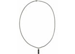 Gucci Enamel Pendant Necklace Silver