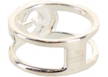 Gucci Interlocking G Cutout Silver Ring Silver