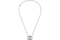 Gucci Interlocking Pendant Necklace Silver