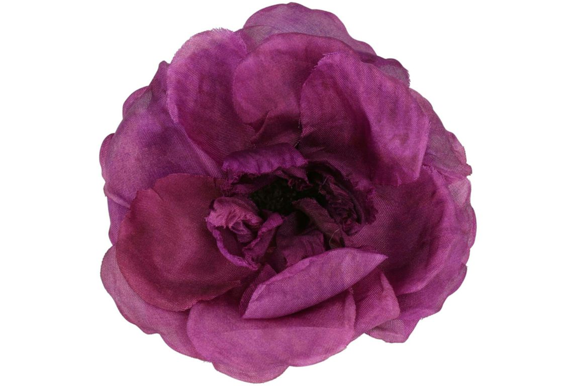 Gucci Silk Flower Brooch Purple