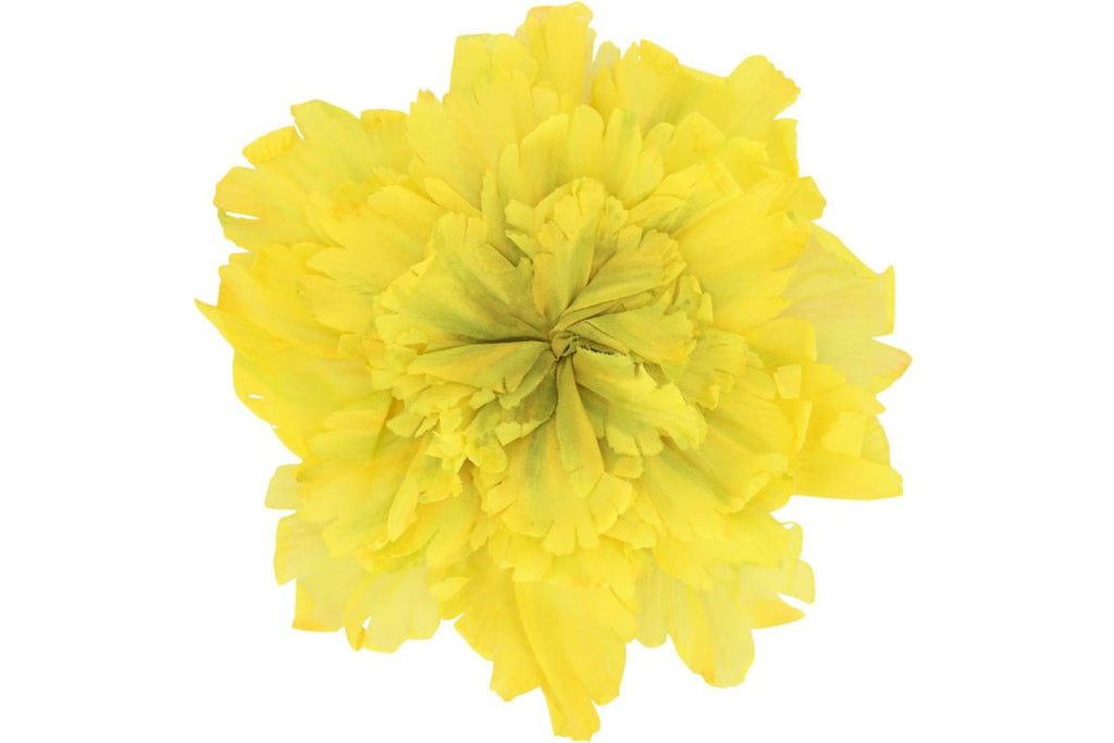 Gucci Silk Flower Brooch Yellow