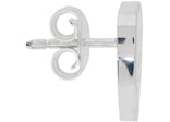 Gucci Trademark Heart Stud Earrings Silver