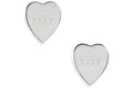 Gucci Trademark Heart Stud Earrings Silver