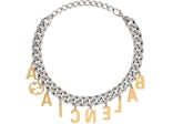Gucci x Balenciaga The Hacker Project Choker with Balenciaga Script Gold/Silver