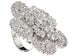 H&M x Magda Butrym Rhinestone-Embellished Flower Ring Silver-Colored