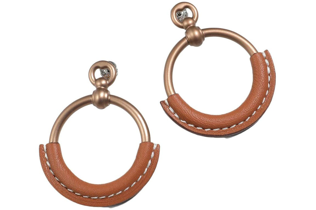 Hermes Earrings Small Model Loop Gold