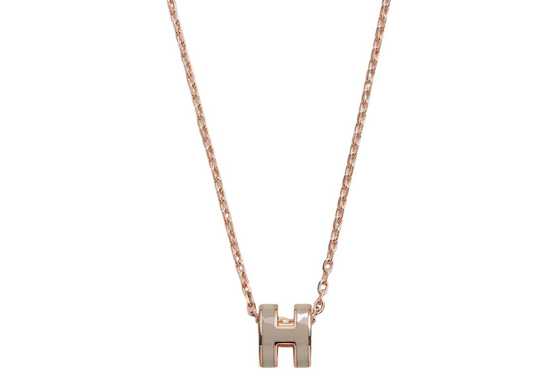 Hermes Mini Pop H Pendant Marron Glace