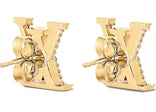 Louis Vuitton LV Iconic Earrings Gold/Rhinestone