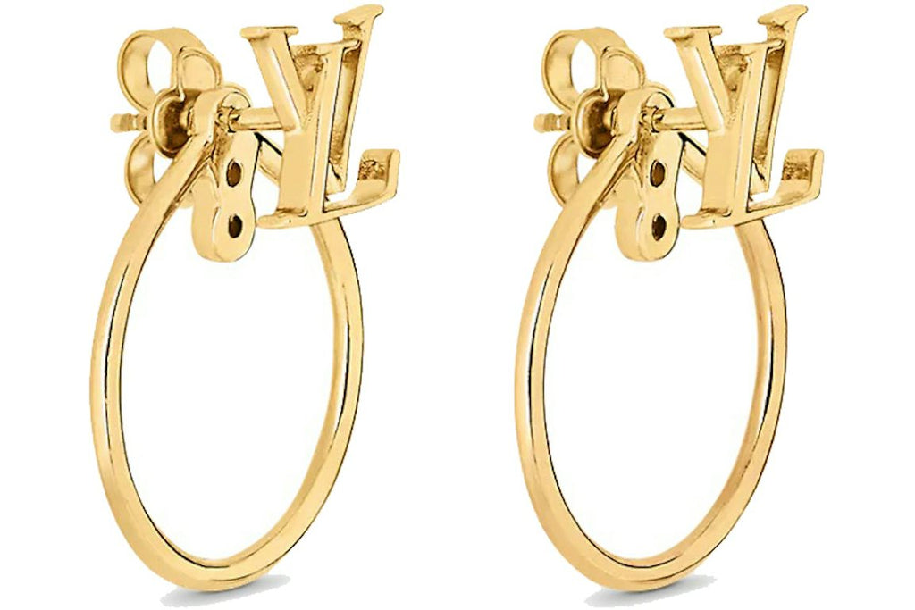 Louis Vuitton LV Initial Eclipse Earrings Gold