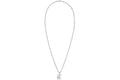 Louis Vuitton Pendant Chain Monogram Row Silver