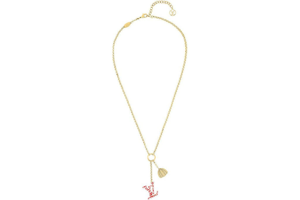 Louis Vuitton x Yayoi Kusama LV Iconic Infinity Dots Necklace Red/White