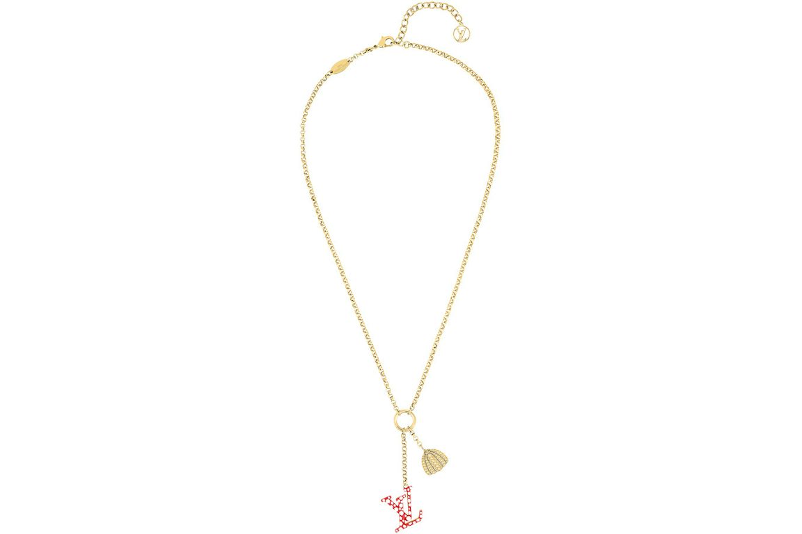Louis Vuitton x Yayoi Kusama LV Iconic Infinity Dots Necklace Red/White