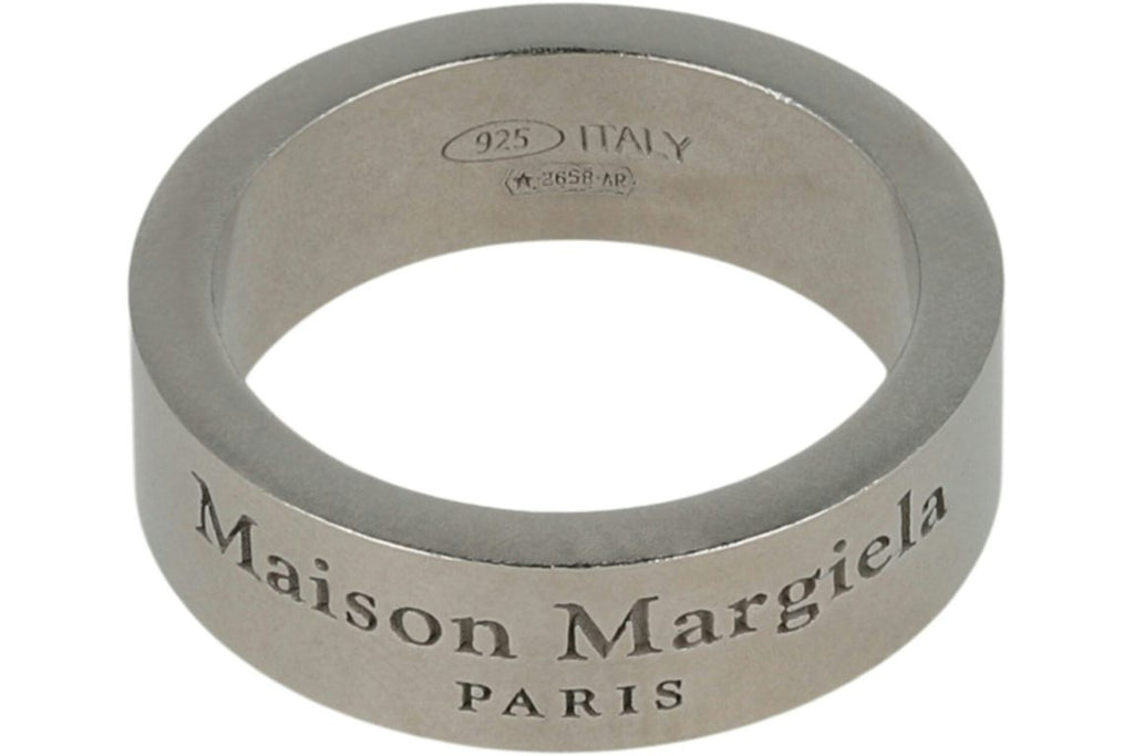 Maison Margiela Wide Logo Ring Silver