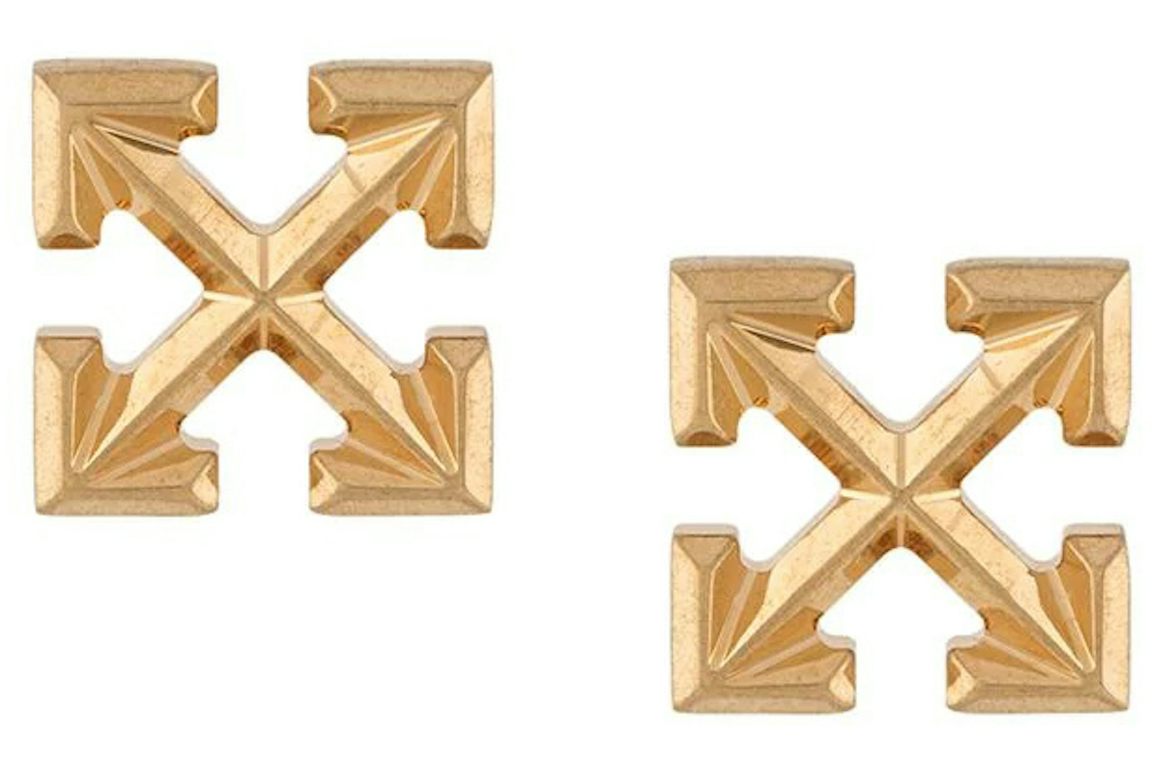 OFF-WHITE Mini Arrow Earrings Gold