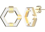 Philipp Plein Legacy Stud Earrings Gold